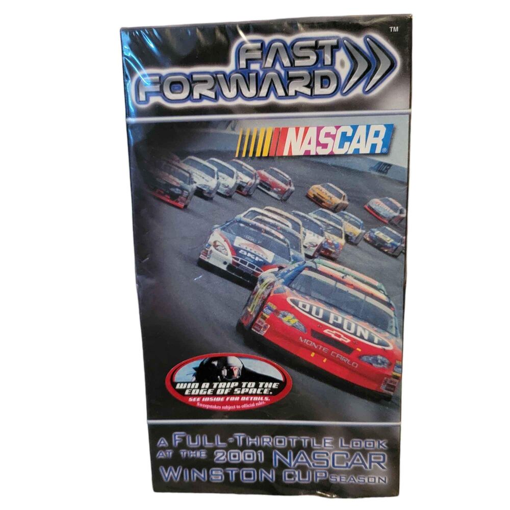 NIP 2001 Nascar Fast Forward VHS tape Gordon Earnhardt